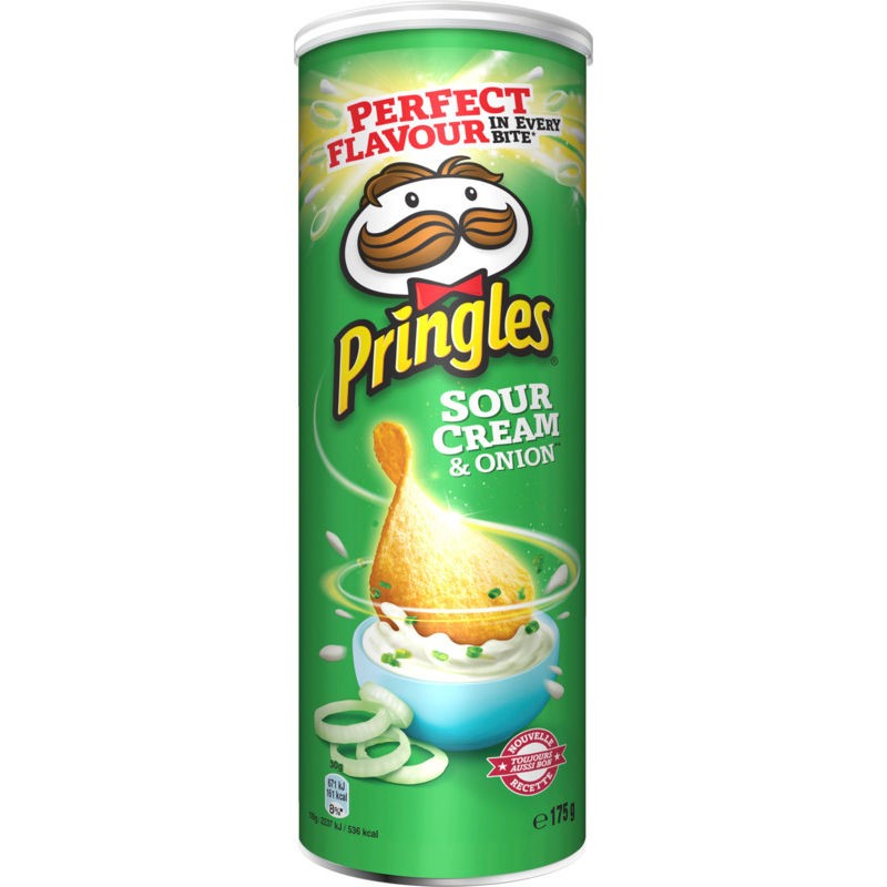 PRINGLES Sour Cream Onion 175g PRINGLES Sour Cream Onion 175g
