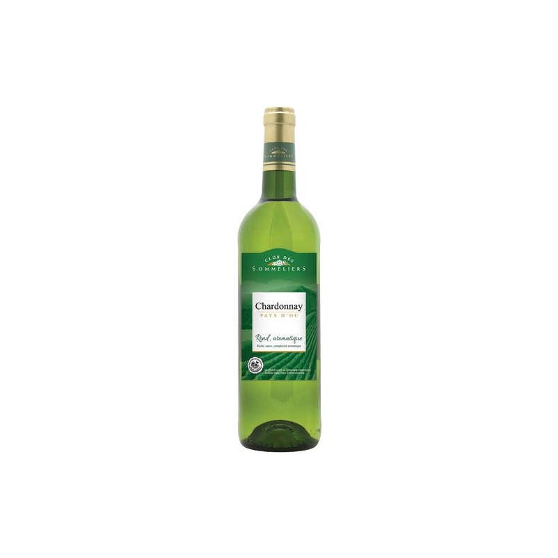 CLUB DES SOMMELIERS Chardonnay blanc Oc IGP 75cl