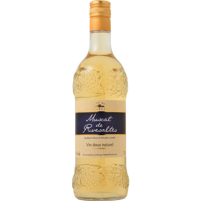 CLUB DES SOMMELIERS Muscat de Rivesaltes 75cl CLUB DES SOMMELIERS Muscat de Rivesaltes 75cl